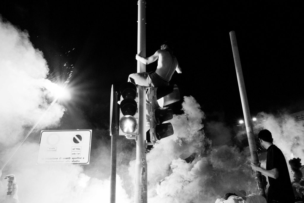 Napoli fans Serie A title win, Naples, Italy