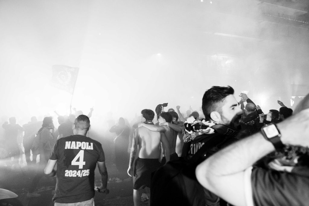 Napoli fans Serie A title win, Naples, Italy