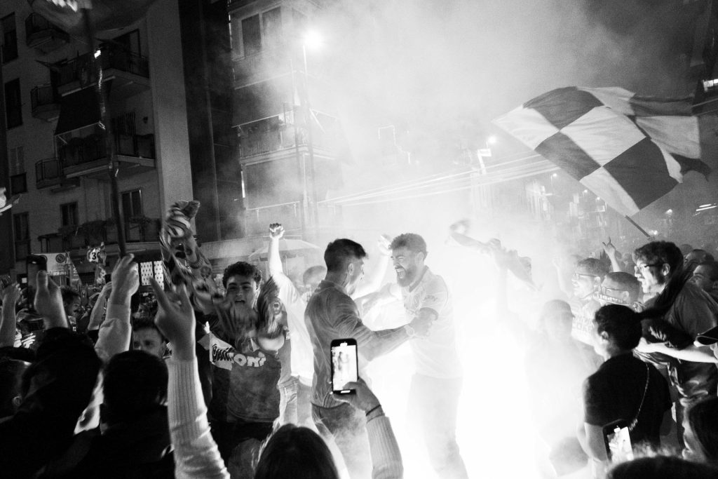 Napoli fans Serie A title win, Naples, Italy