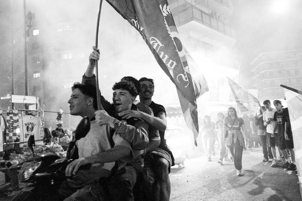 Napoli fans Serie A title win, Naples, Italy