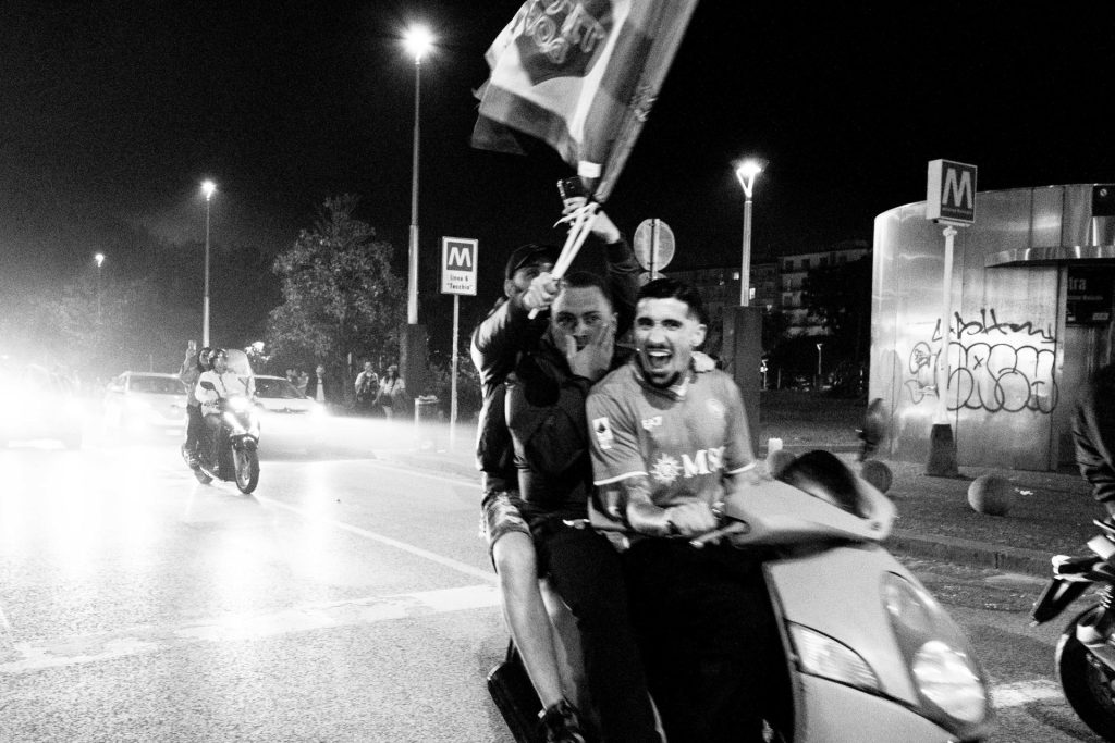 Napoli fans Serie A title win, Naples, Italy