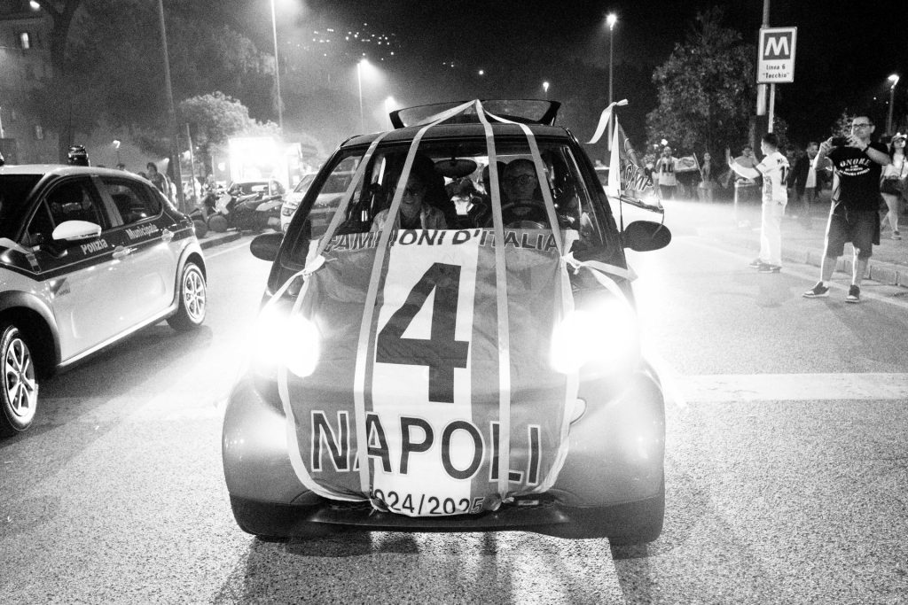 Napoli fans Serie A title win, Naples, Italy