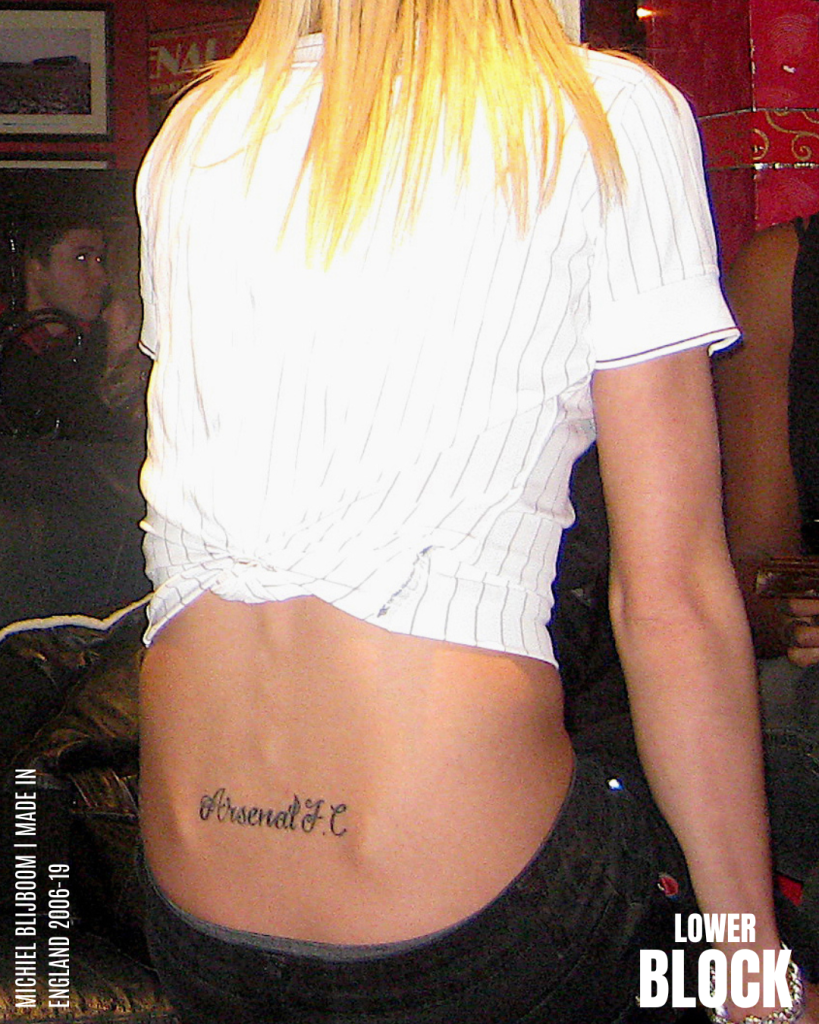 Football Tattoos Made in England 2006-2009 by Michiel Blijboom