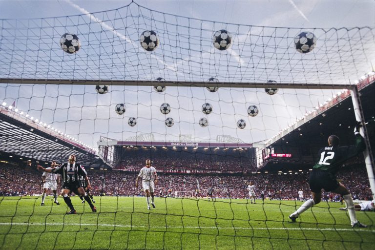 'Champions League Final: AC Milan v Juventus, Old Trafford, Manchester 28 May 2003'. Copyright Peter Robinson. Courtesy OOF Gallery
