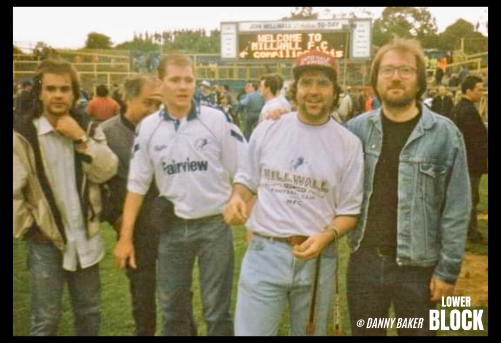 Danny Baker is a Deptford-born Millwall supporter who has spent his career as a comedy writer, journalist, radio DJ, and screenwriter, later becoming a well-known Radio 5 presenter.

These photos are from May 8, 1993, at The Den, when Millwall lost 3–0 to Bristol Rovers. They’re shared by someone who was simply there, following his club, camera in hand. No statement, no drama — just a moment from the football life that sat alongside his wider work in media.