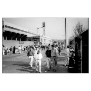 Protests to Promotion. Burnley FC 1989-92. Turf Moor. Clive Lawrence / Lower Block