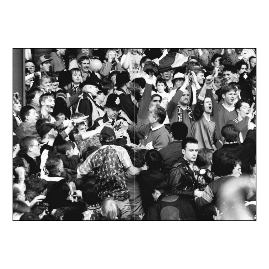 Protests to Promotion. Burnley FC 1989-92. Turf Moor. Clive Lawrence / Lower Block