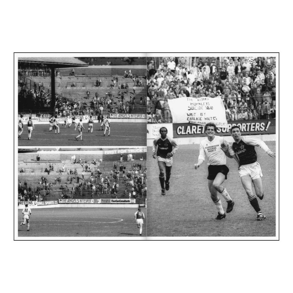 Protests to Promotion. Burnley FC 1989-92. Turf Moor. Clive Lawrence / Lower Block