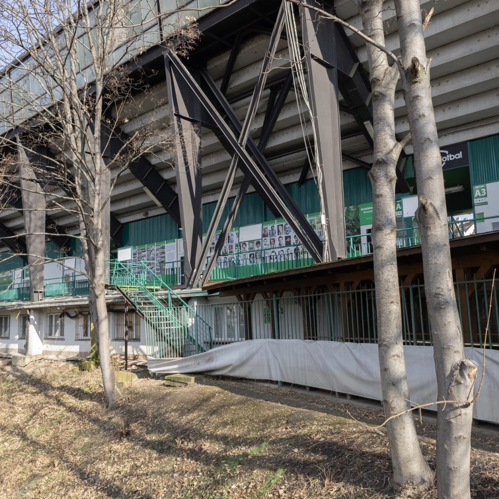 Ďolíček- football stadium, Bohemians Praha 1905, Prague. © Conrad Tracy