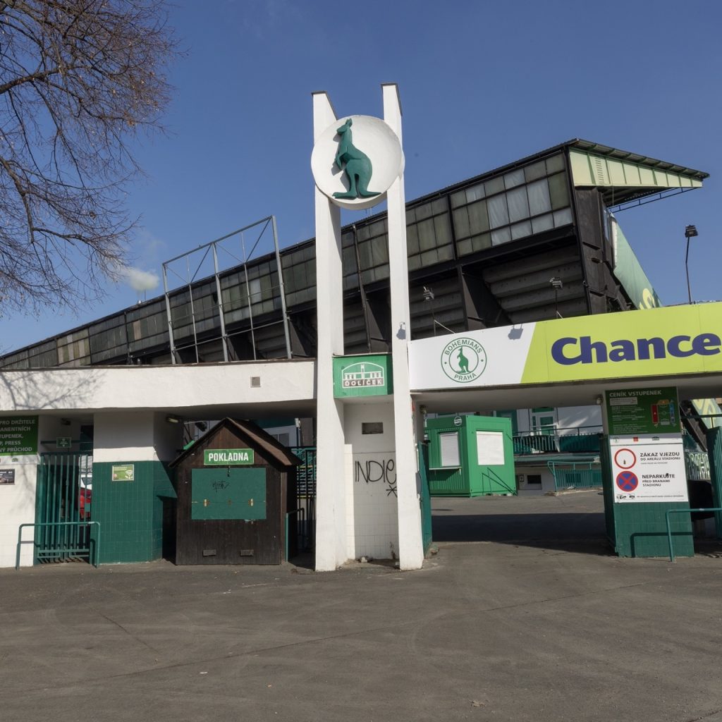 Ďolíček- football stadium, Bohemians Praha 1905, Prague. © Conrad Tracy