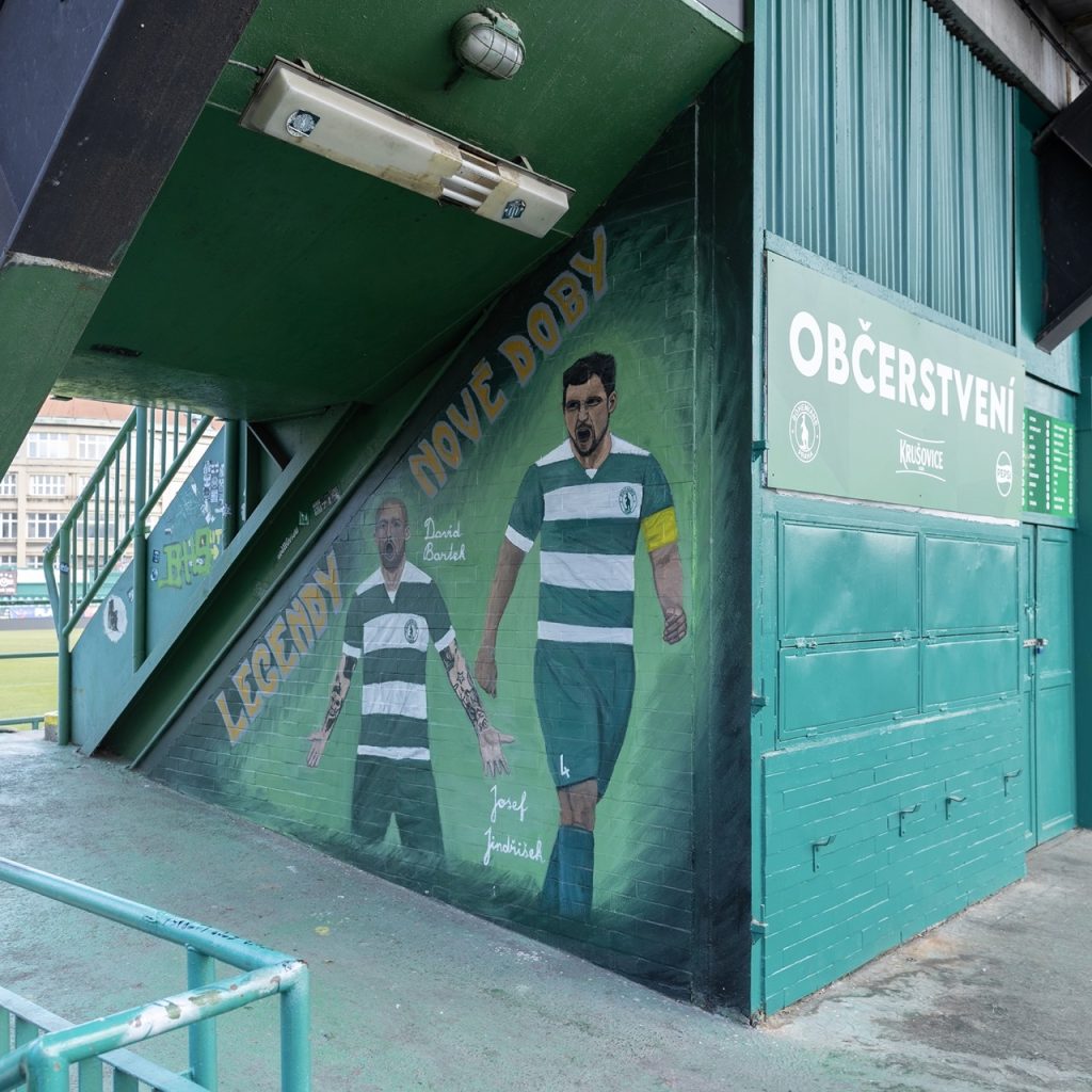 Ďolíček- football stadium, Bohemians Praha 1905, Prague. © Conrad Tracy