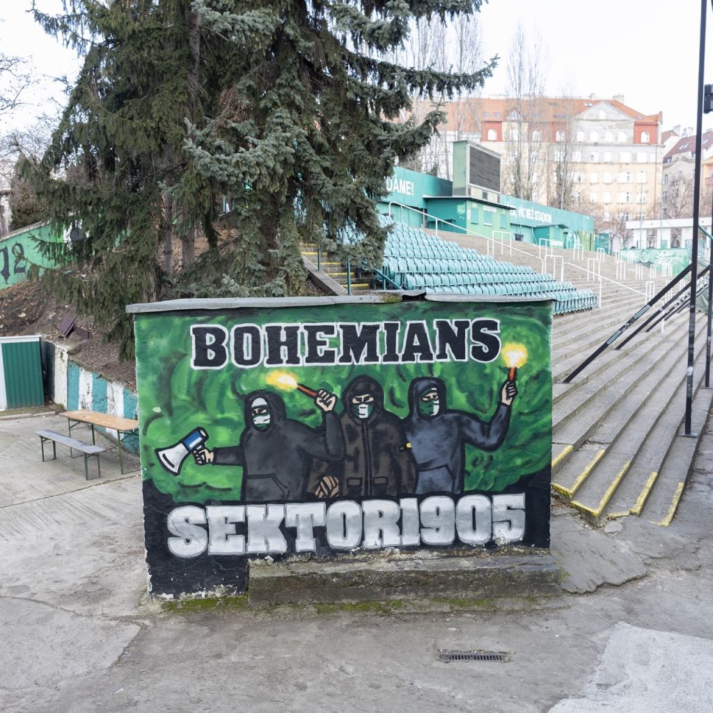Ďolíček- football stadium, Bohemians Praha 1905, Prague. © Conrad Tracy