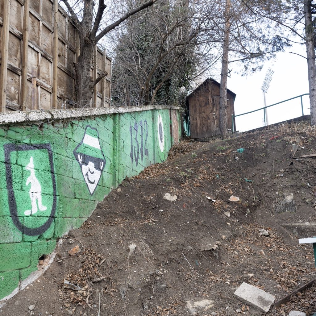 Ďolíček- football stadium, Bohemians Praha 1905, Prague. © Conrad Tracy