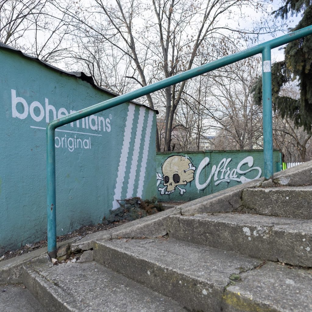 Ďolíček- football stadium, Bohemians Praha 1905, Prague. © Conrad Tracy