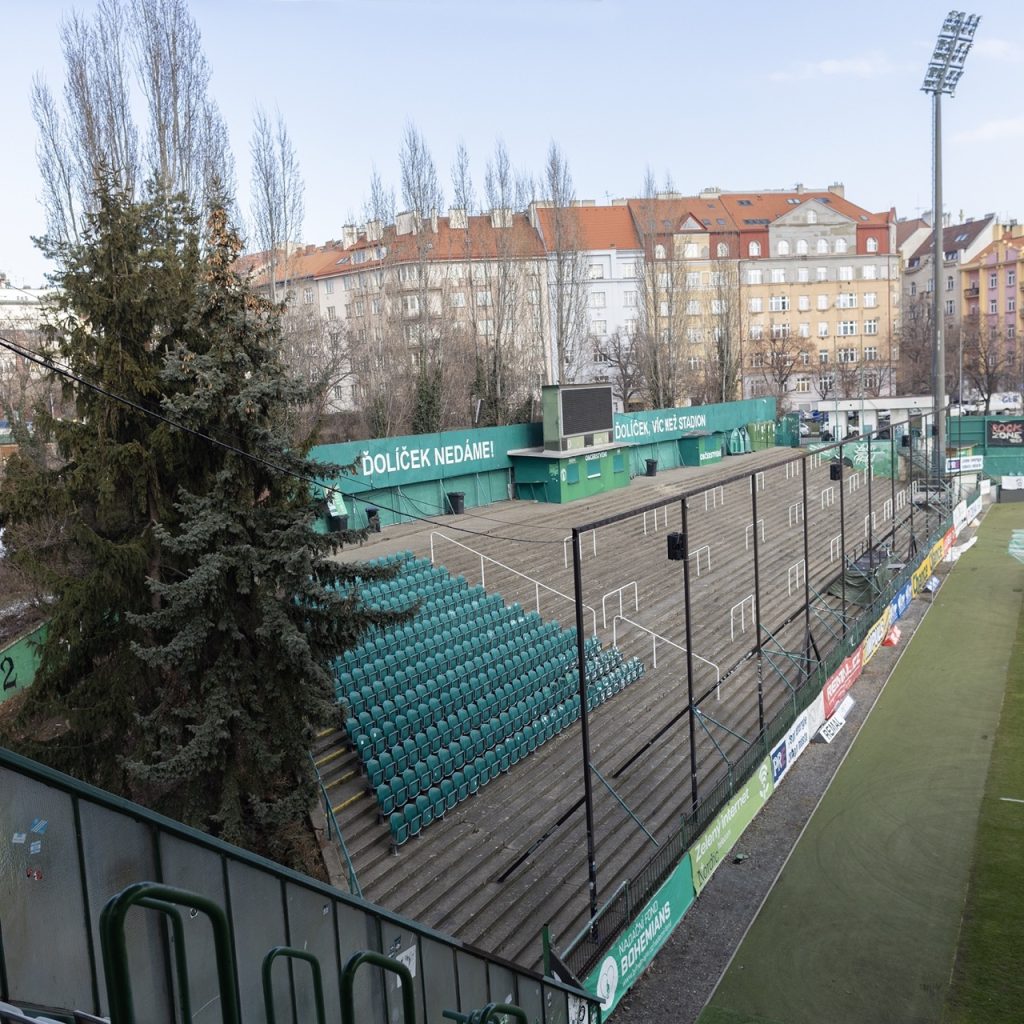 Ďolíček- football stadium, Bohemians Praha 1905, Prague. © Conrad Tracy