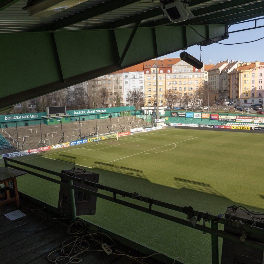 Ďolíček- football stadium, Bohemians Praha 1905, Prague. © Conrad Tracy