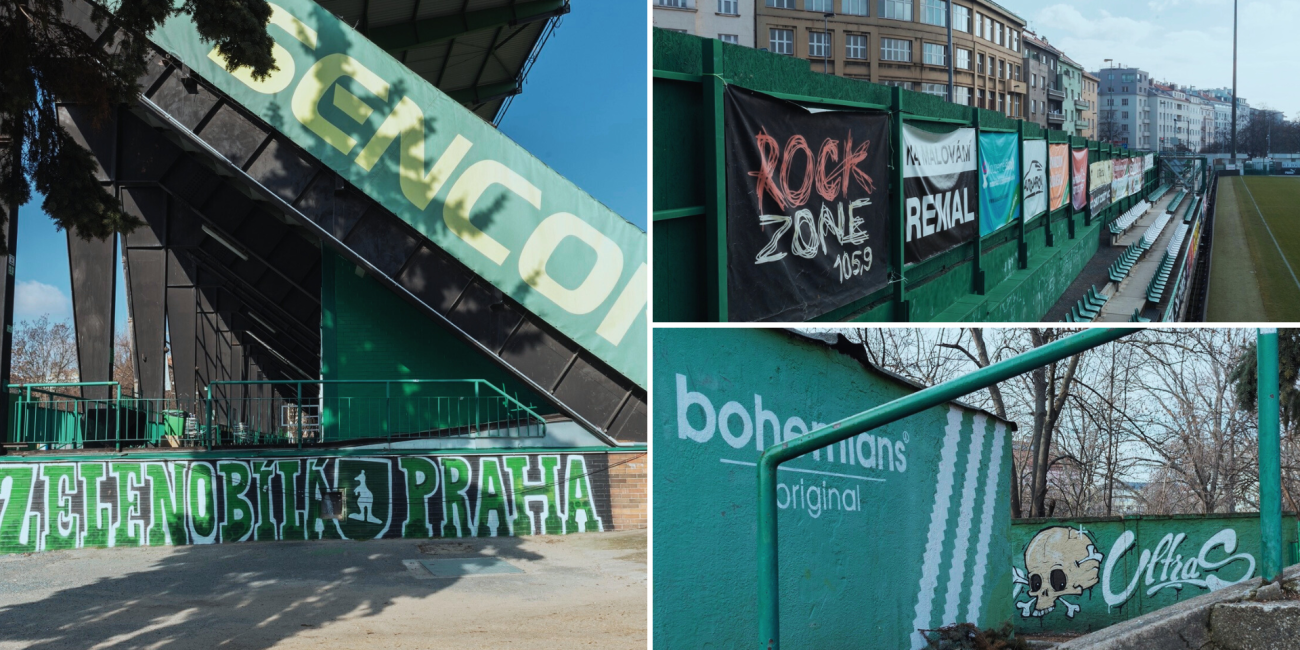 Ďolíček- football stadium, Bohemians Praha 1905, Prague. © Conrad Tracy