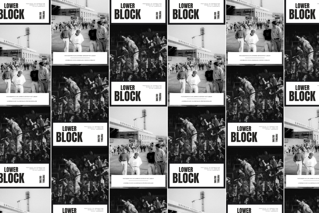 Protests to Promotion. Burnley FC 1989-92. Turf Moor. Clive Lawrence / Lower Block