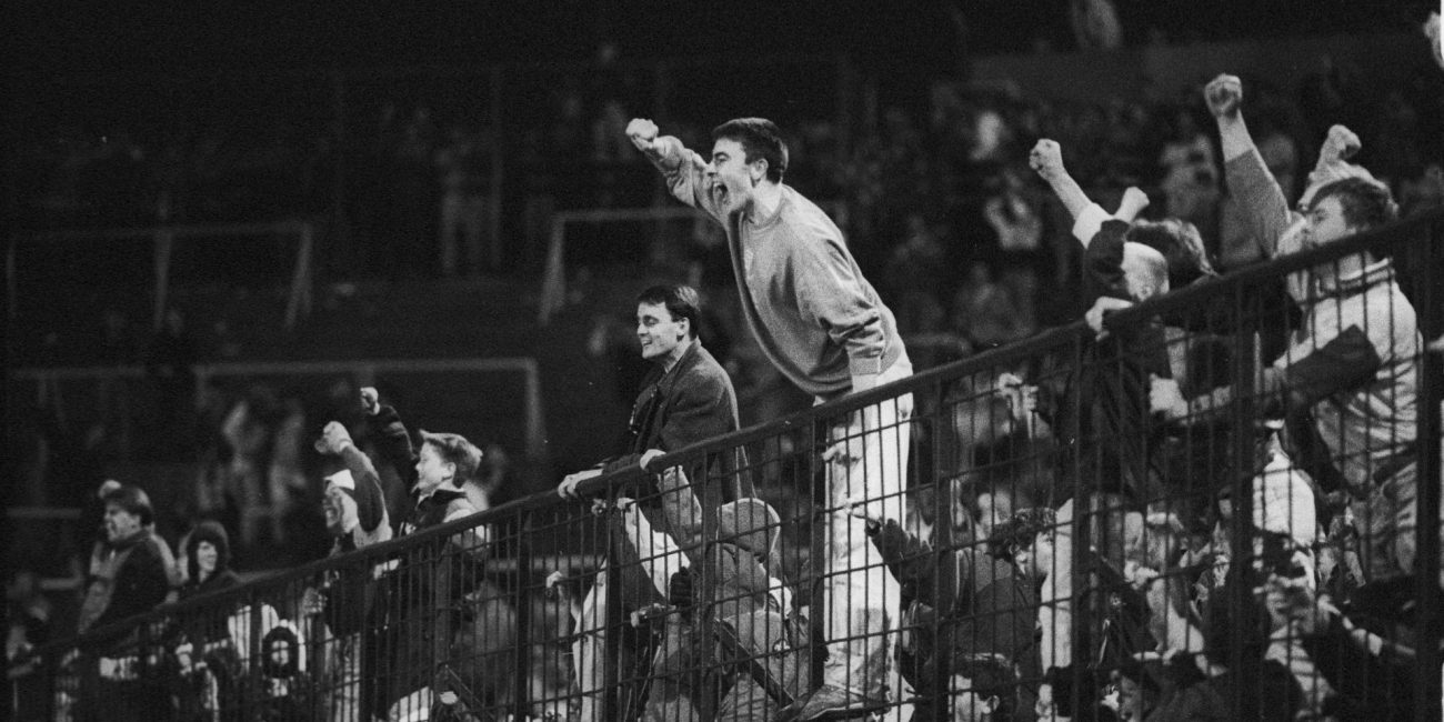 Protests to Promotion. Burnley FC 1989-92. Turf Moor. Clive Lawrence / Lower Block
