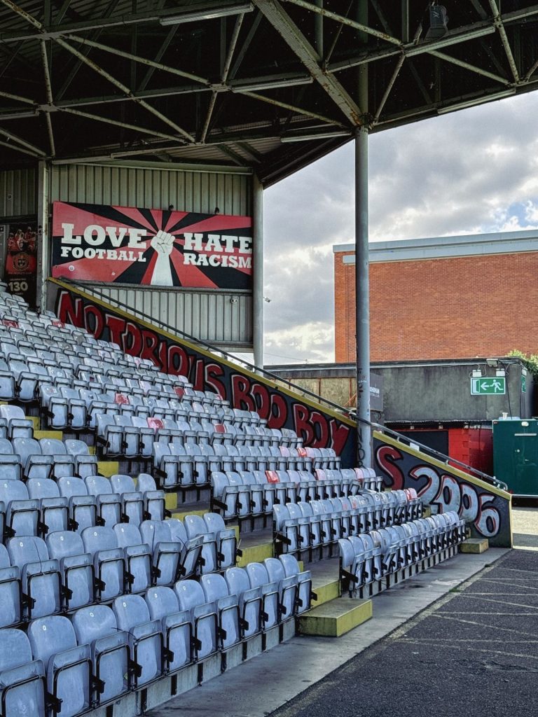 Dalymount Park football stadium, Dublin, Ireland. Bohemian F.C. © Guirec Munier