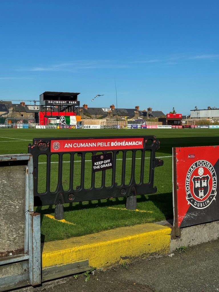 Dalymount Park football stadium, Dublin, Ireland. Bohemian F.C. © Guirec Munier