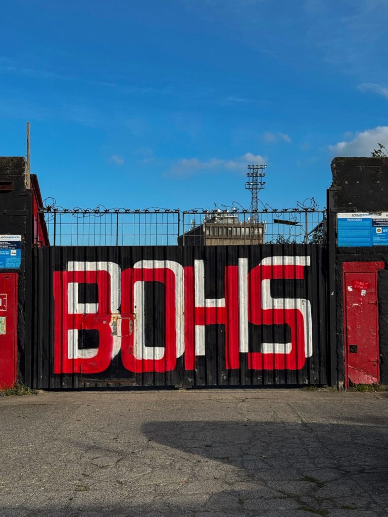 Dalymount Park football stadium, Dublin, Ireland. Bohemian F.C. © Guirec Munier