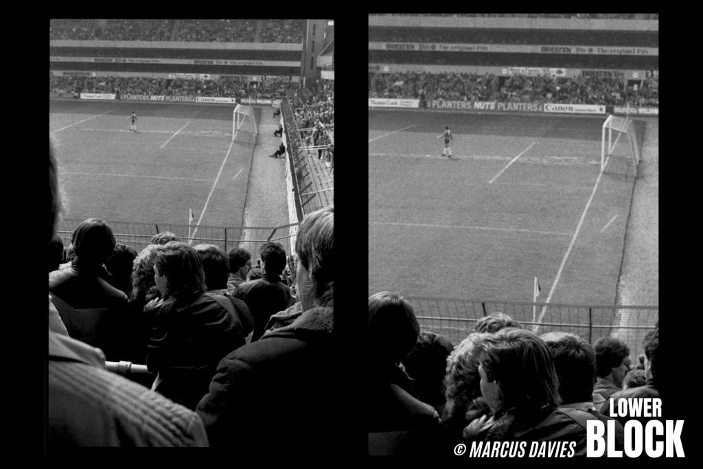 White Hart Lane, Tottenham Hotspur 1985. Marcus Davies, Lower Block