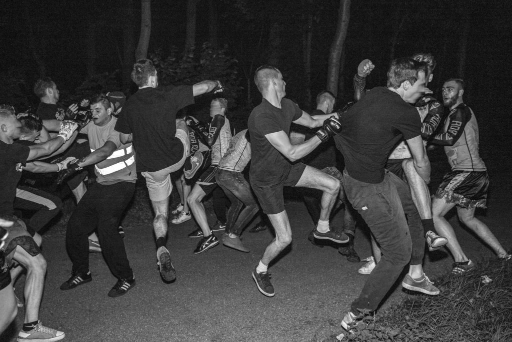 BOSFIGHTS / LIVE FREE © Sebastian Steveniers Football Hooligan Forest Fights