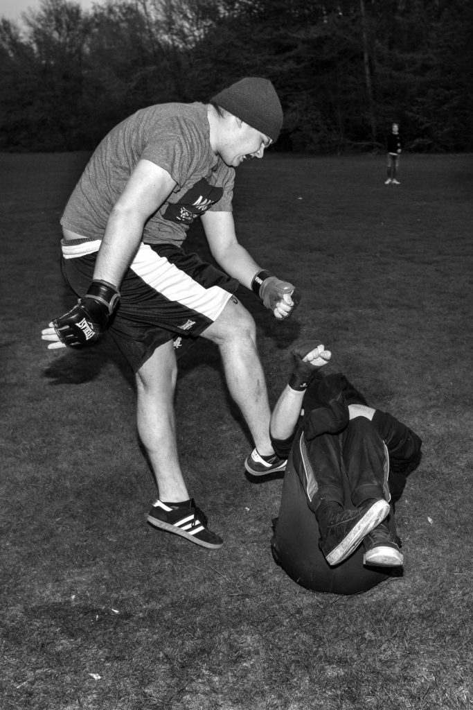 BOSFIGHTS / LIVE FREE © Sebastian Steveniers Football Hooligan Forest Fights