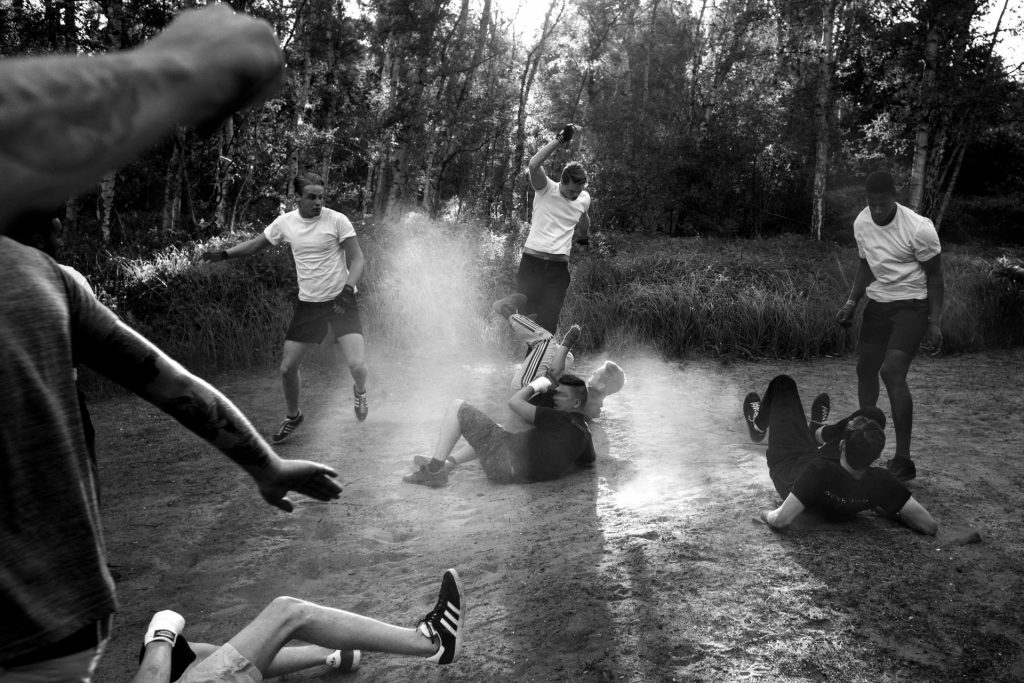 BOSFIGHTS / LIVE FREE © Sebastian Steveniers Football Hooligan Forest Fights