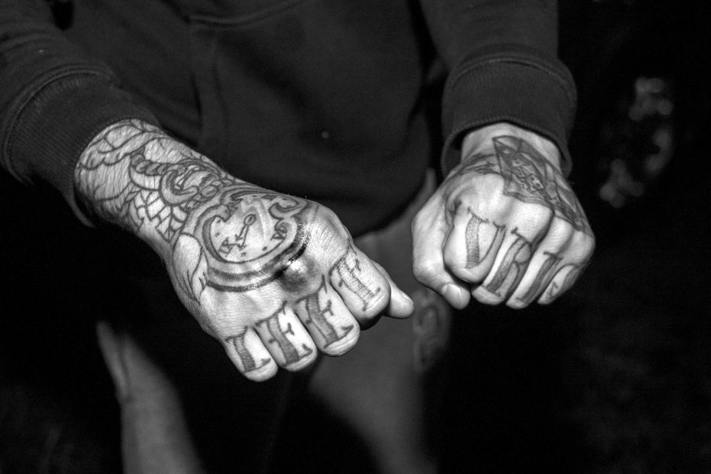 BOSFIGHTS / LIVE FREE © Sebastian Steveniers Football Hooligan Forest Fights