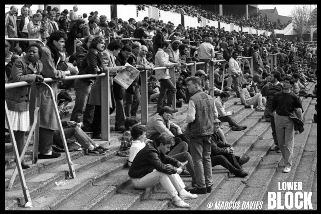 White Hart Lane, Tottenham Hotspur 1985. Marcus Davies, Lower Block