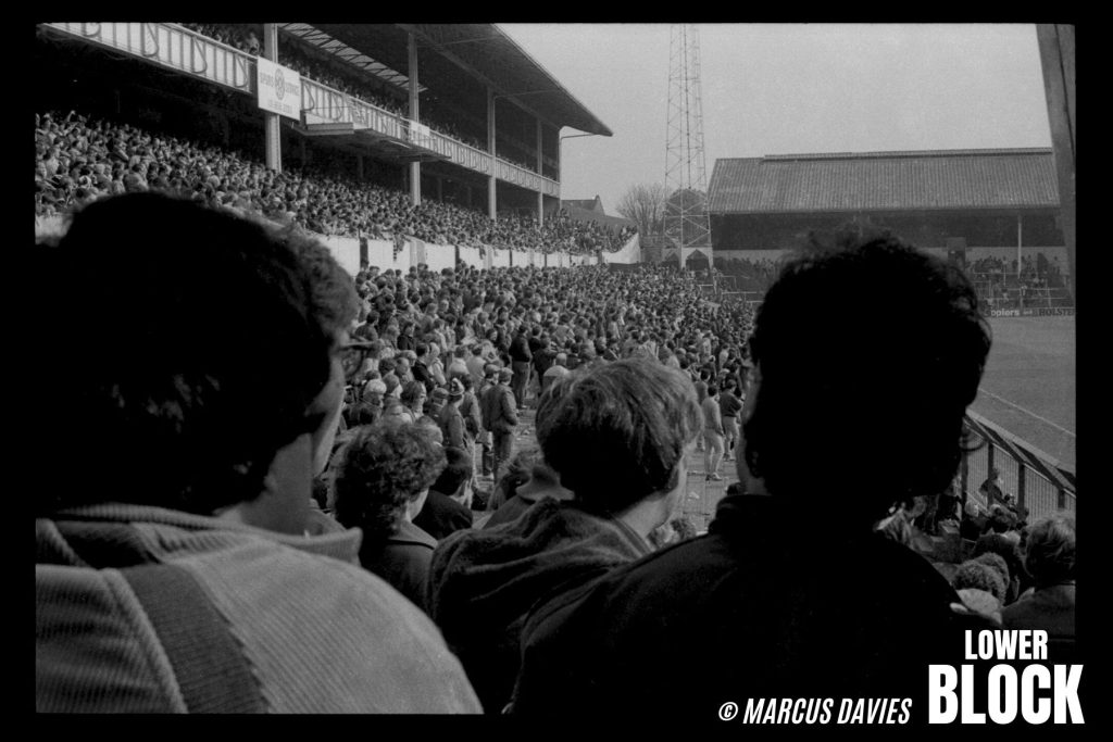 White Hart Lane, Tottenham Hotspur 1985. Marcus Davies, Lower Block