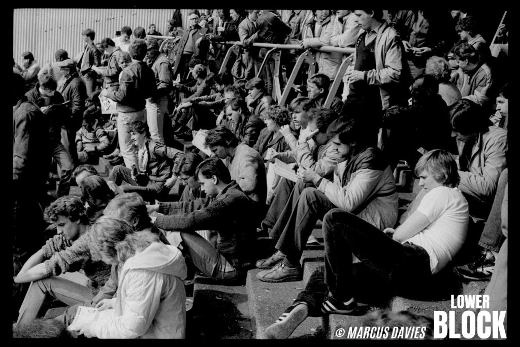 White Hart Lane, Tottenham Hotspur 1985. Marcus Davies, Lower Block