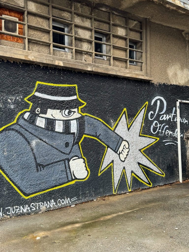 Football Murals and Street Art Partizan Belgrade