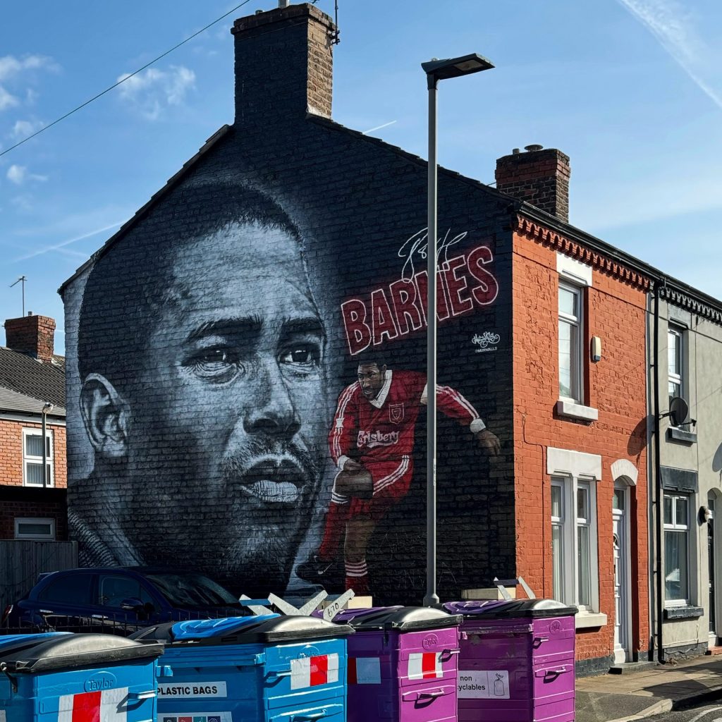 Football Murals and Street Art John Barnes, Anfield - Liverpool