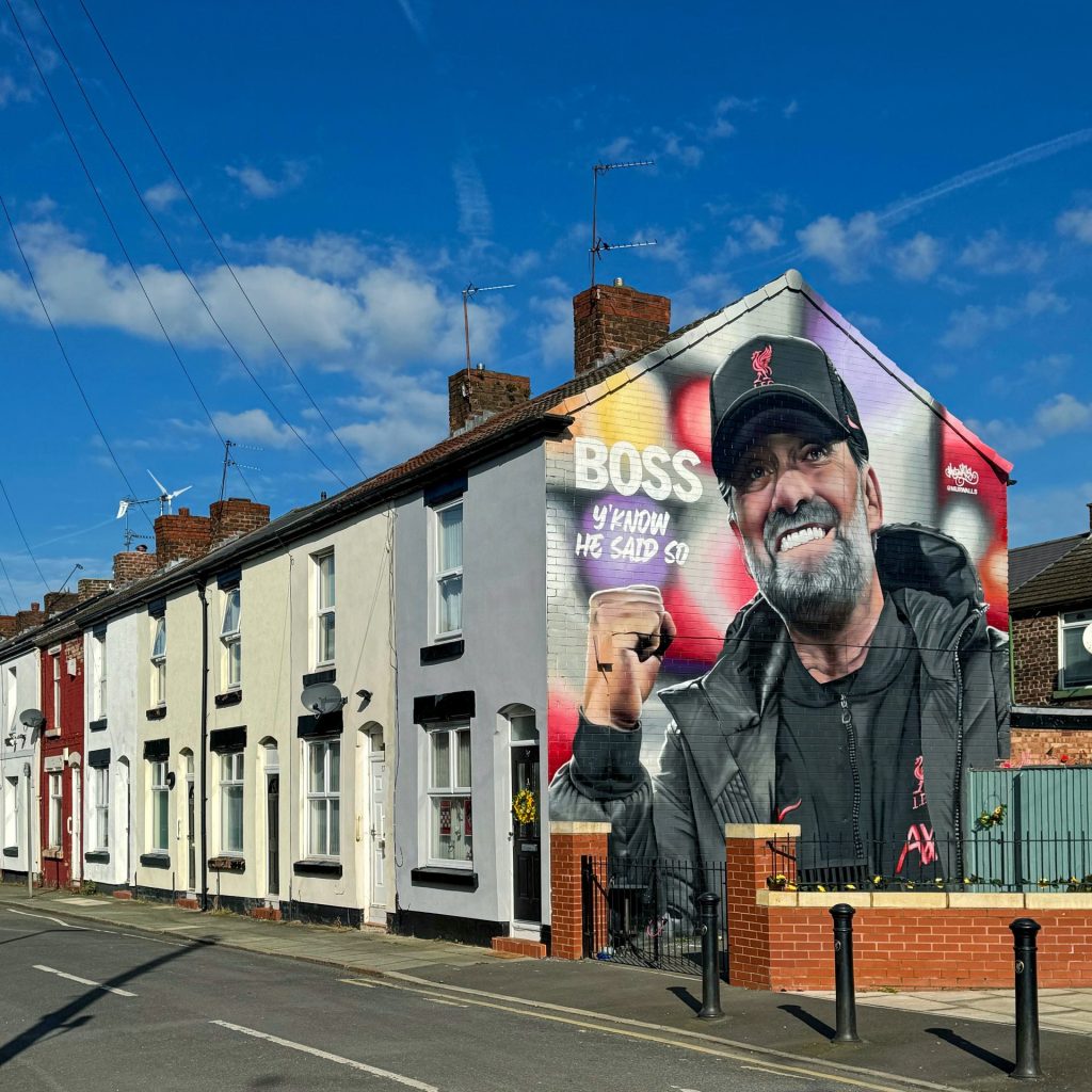 Football Murals and Street Art Jürgen Klopp, Liverpool