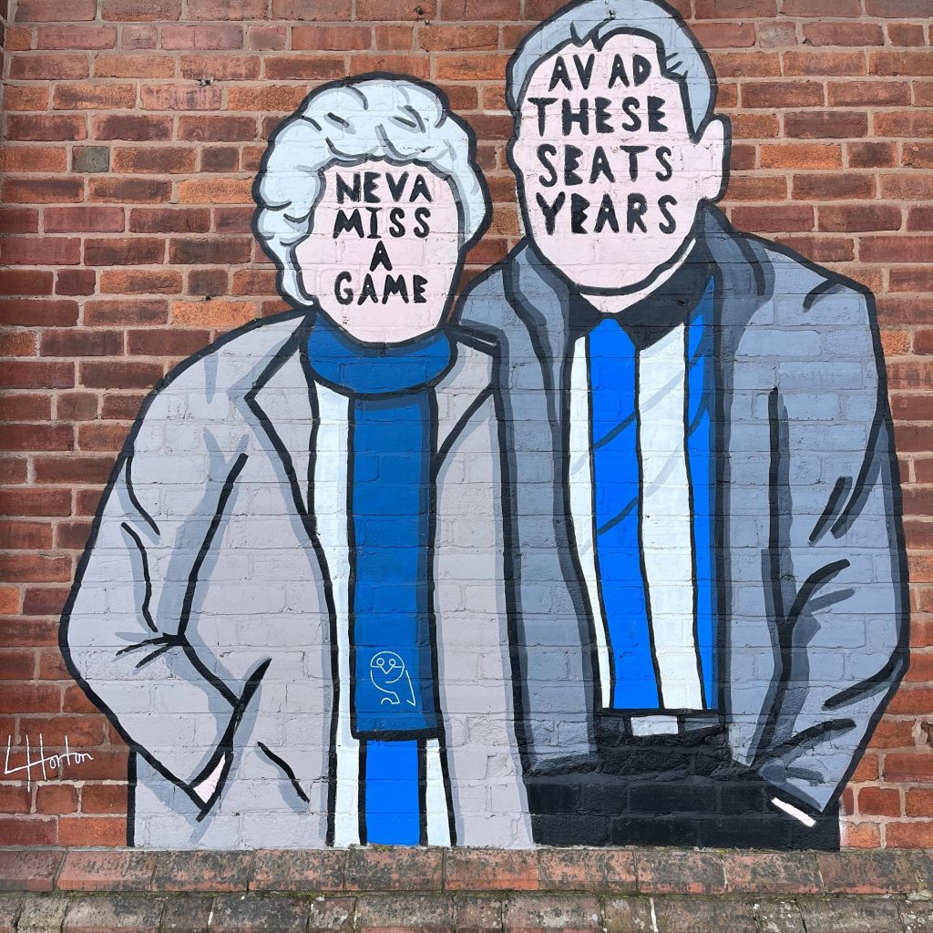 Football Murals and Street Art Sheﬃeld Wednesday FC – Hillsborough Stadium