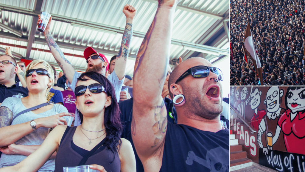 FC St. Pauli fan culture, Millerntor-Stadion. Sometimes Antisocial, Always Antifascist © Conrad Tracy