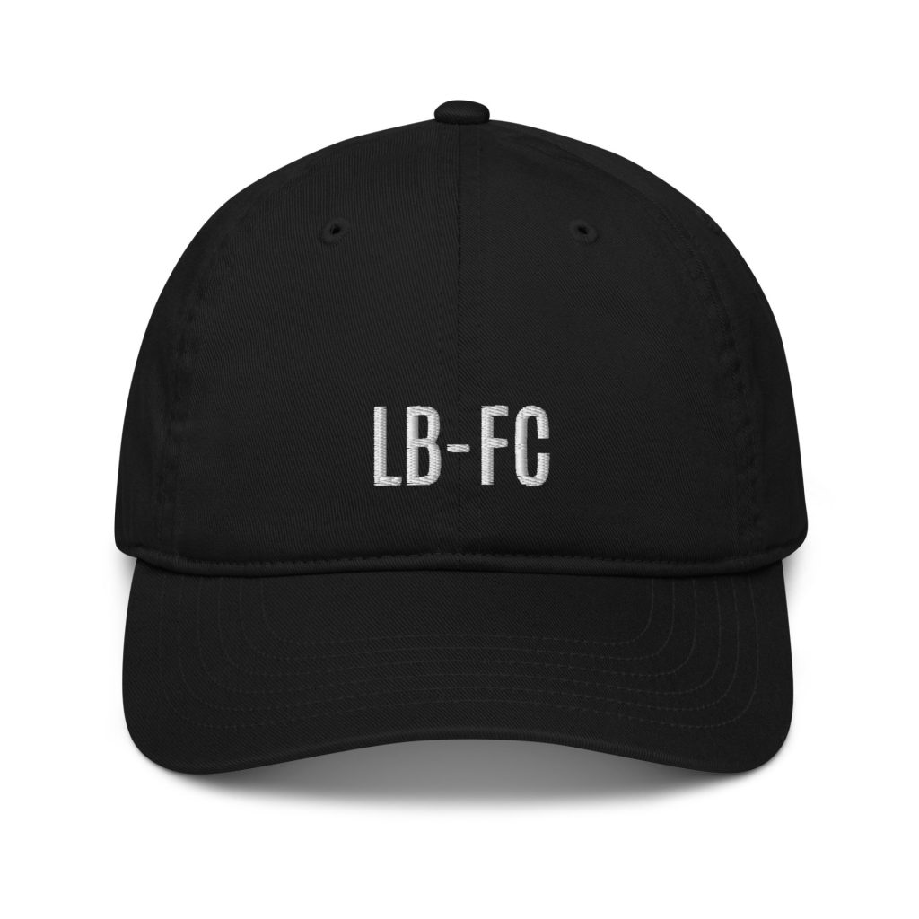 LB-FC Dad Cap, in Black or Oyster. One size.