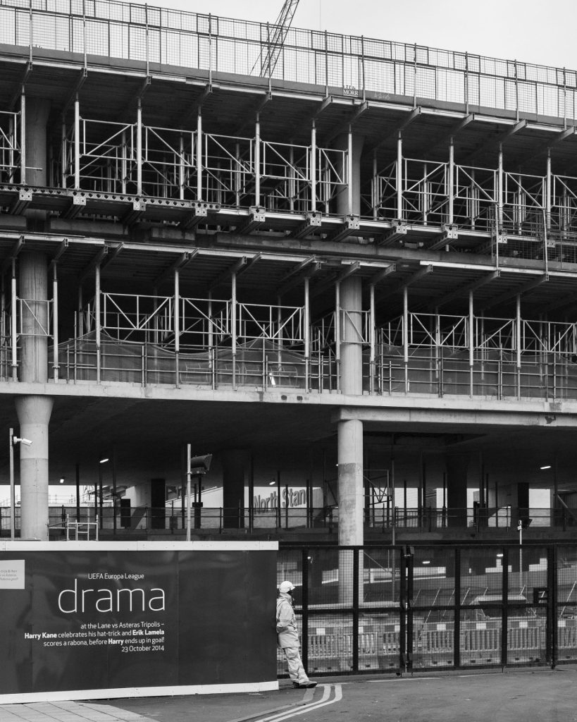 White Hart Lane football stadium, Tottenham Hotspur. December 2016. © Antonio Cunazza