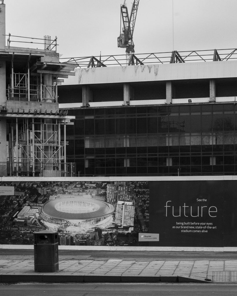 White Hart Lane football stadium, Tottenham Hotspur. December 2016. © Antonio Cunazza
