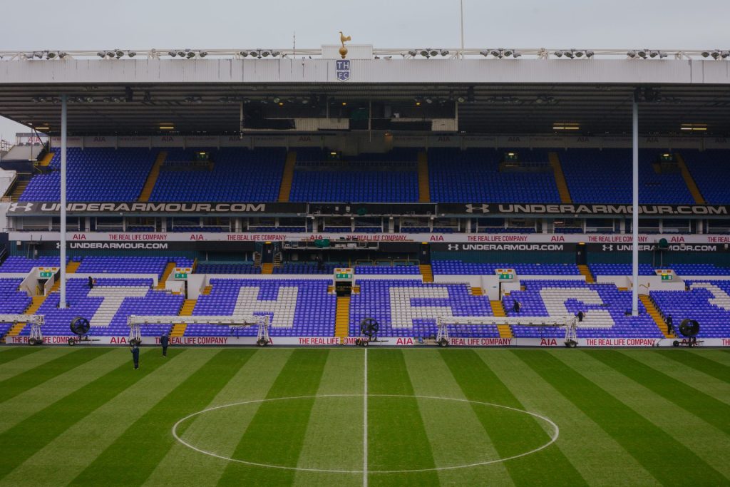 White Hart Lane football stadium, Tottenham Hotspur. December 2016. © Antonio Cunazza