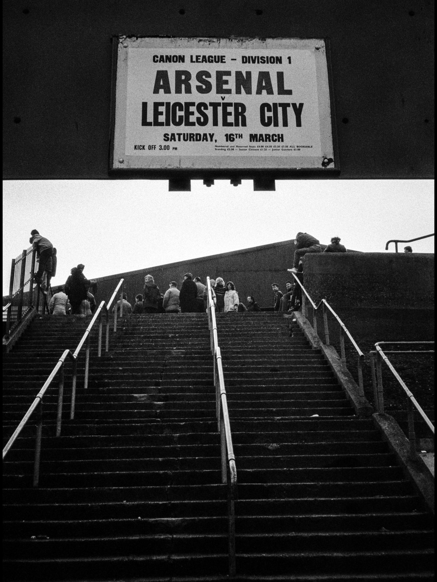 Arsenal, Highbury. 1985. The Third Element | Steve Pyke Lower Block
