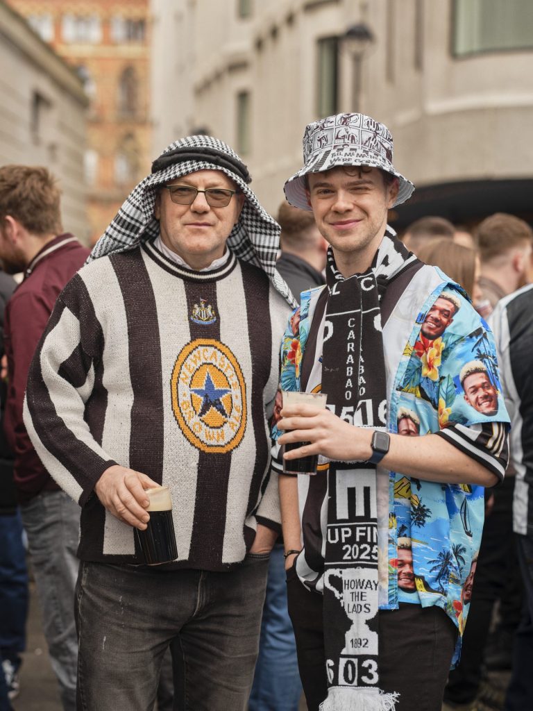 Toon Army at Wembley, Newcastle United vs Liverpool, Carabao Cup final 2025 © Orlando Gili