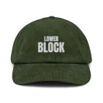 Lower Block Corduroy Cap, Olive