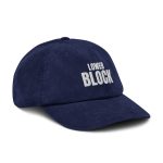 Lower Block Corduroy Cap, Navy