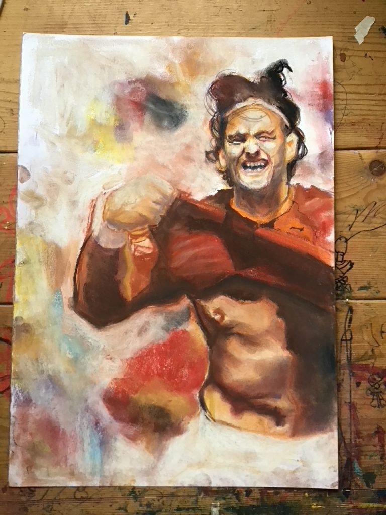 Football, Art by Simone Ruiti, Francesco Totti