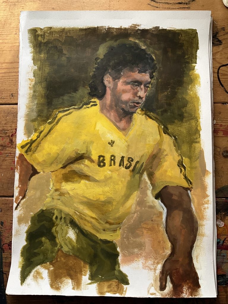 Football, Art by Simone Ruiti, Romário